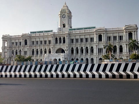 Landmark buildings in Chennai reflecting colonial architecture