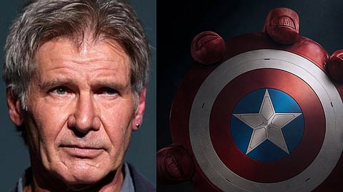 In frame: Harrison Ford and Poster for 'Captain America: Brave New World'