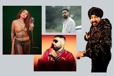 In frame: Neha Kakkar, Gippy Grewal, Daler Mehndi, and Badshah