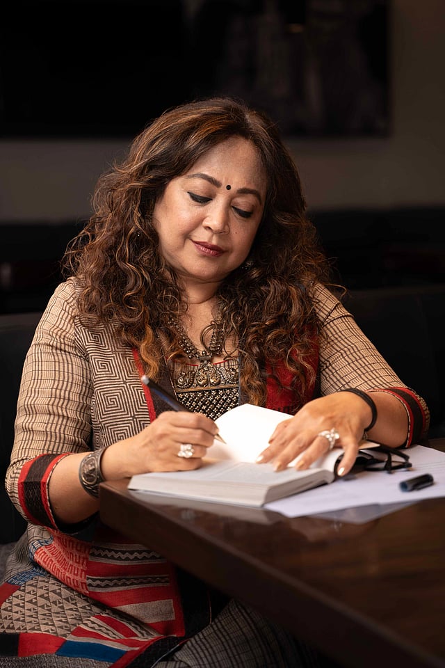 Suchhanda signing books