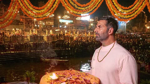 Akshay Kumar visited the Maha Kumbh for a holy dip