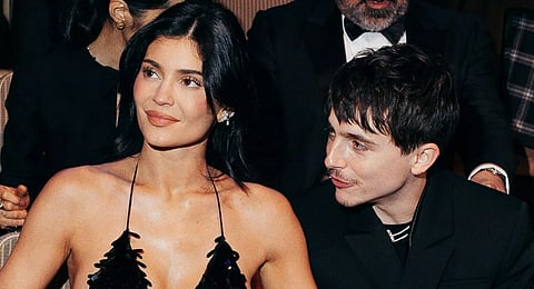 Kylie Jenner and Timothee Chalamet pictured at the BAFTAs