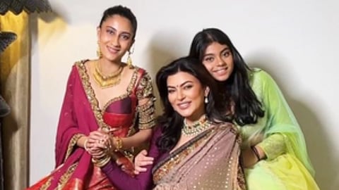 Sushmita Sen with her daughters