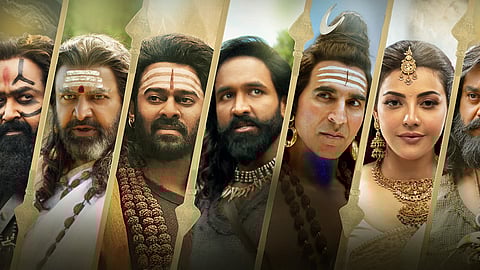 A poster for Kannappa