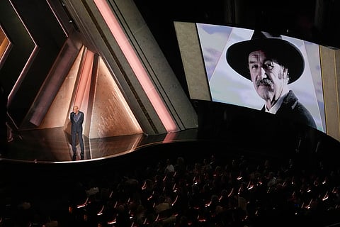 Morgan Freeman honours Gene Hackman at Oscars; Whoopi Goldberg, Oprah Winfrey praise Quincy Jones