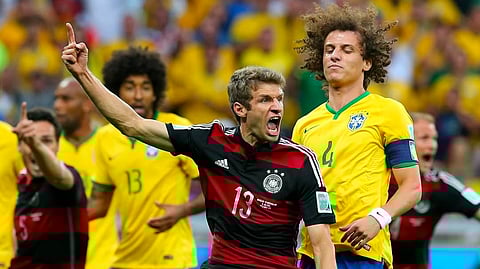 A scene from Germany's historic 7-1 win against Brazil in FIFA World Cup 2014