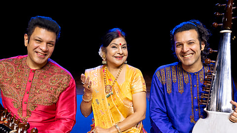 In frame: Amaan Ali Bangash, Malini Awasthi, Ayaan Ali Bangash