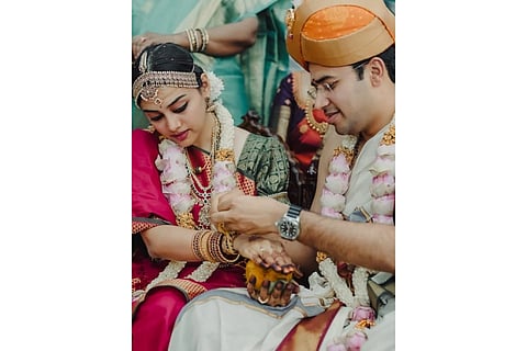 More pics from Tejasvi Surya and Sivasri Skandaprasad’s wedding take over social media