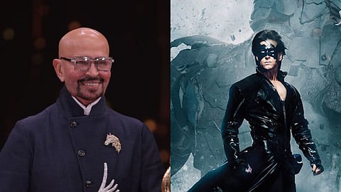 Rakesh Roshan (L); Hrithik Roshan in Krrish (R)