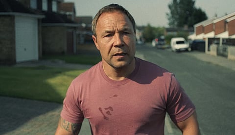 Stephen Graham in a still from Adolescence