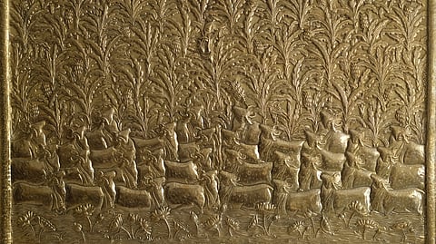 From Pichwai to Brass: Jenjum Gadi’s ‘Transcendent Memories’ weaves tradition with spirituality