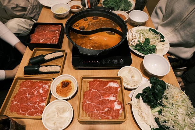 Shabu Shabu double Site, cuisinière à Shabu avec couvercle, à soupe à