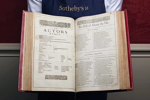 Rare set of Shakespeare’s folios could fetch £4.5 million
