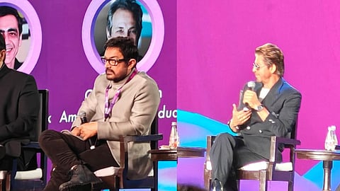 Aamir Khan (L); Shah Rukh Khan (R)