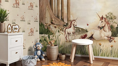 Unicorn themed wallpaper