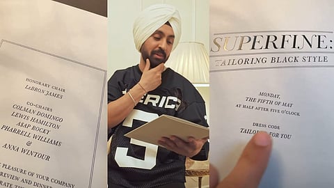 Met Gala 2025: Diljit Dosanjh breaks down a Met Gala invite on his social media 