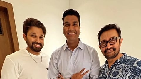 Allu Arjun (L) ; Aamir Khan (R)