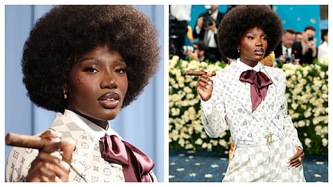 The Internet has a lot of opinions about Doechii's branded face stamp