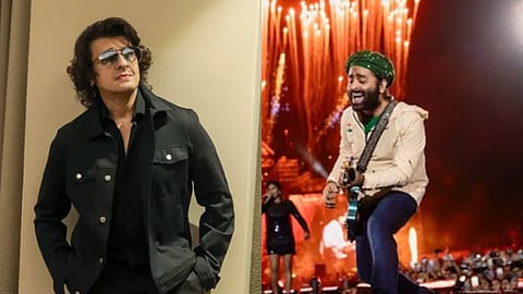 Sonu Nigam (L), Arijit Singh (R)