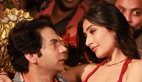 Rajkummar and Dhanashree in a still from the song