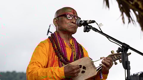 Sadagar Debbarma performing at the Ziro Festival last year 