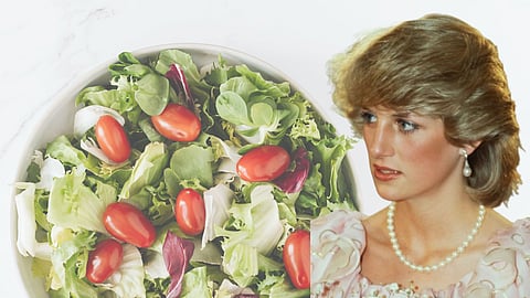 What did Princess Diana eat in a day?