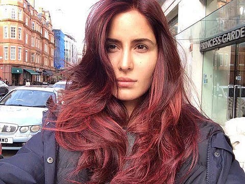 Katrina Kaif with red hair