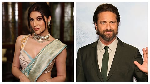 Elnaaz Norouzi (L) shocked fans when she revealed the status of her relationship with Gerard Butler 