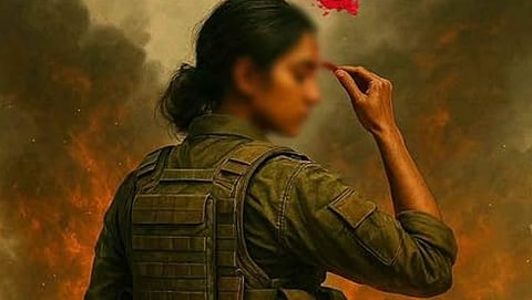 A glimpse at the poster for the film Operation Sindoor