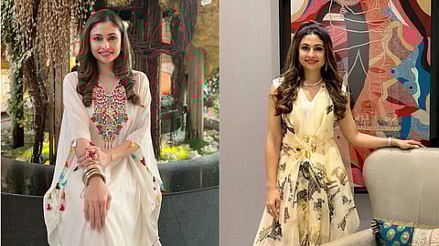 Devangi Nishar Parekh makes her Cannes 2025 debut with a stunning Rimzim Dadu saree