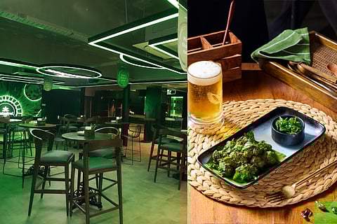 (L-R) Interiors ; Kodi (chicken) karepak vepadu