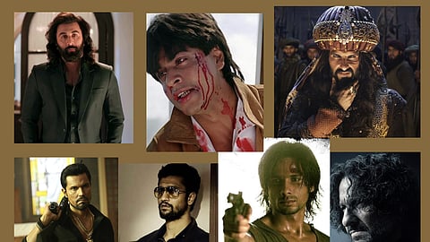 Clockwise L-R: Ranbir Kapoor, Shah Rukh Khan, Ranveer Singh, Saif Ali Khan, Shahid Kapoor, Vicky Kaushal, and Randeep Hooda