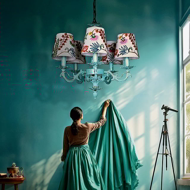 Fos Embrodery Chandelier