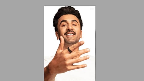 Ranbir Kapoor showing off his Gabit smart ring