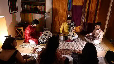 Music’s Homecoming: Delhi couple brings Indian classical music to intimate home concerts