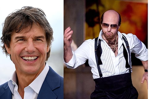 (L-R) Tom Cruise; Tom Cruise as Les Grossman in 'Tropic Thunder'