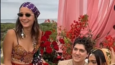 Alia Bhatt attends a friend's wedding at Spain