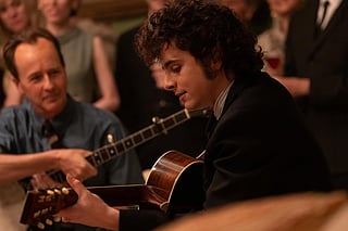 In frame: Timothy Chalamet and Edward Norton in 'The Complete Unkown'