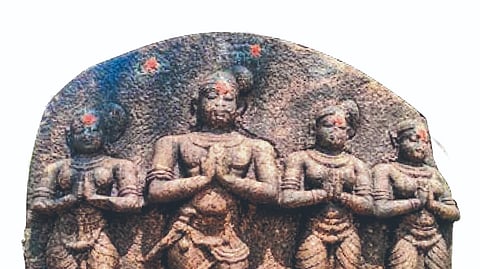 Stonework that is on display