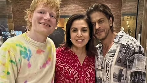 Ed Sheeran jams with Shah Rukh Khan during India Visit