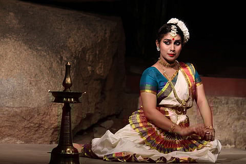 This performance in Hyerabad has three Bharatanatyam dancers creating their own pieces, bringing fresh ideas to a traditional form