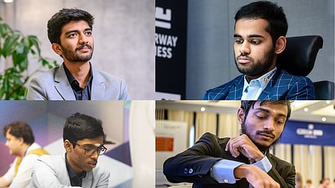 D Gukesh, Arjun Erigaisi, R Praggnanandhaa, and Aravindh Chithambaram