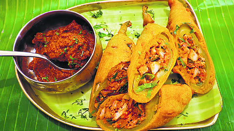 Andhra Mirapakkaya Bajji at Savya Rasa