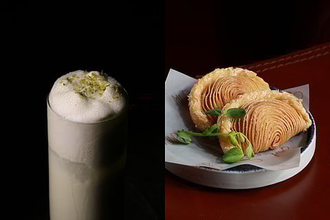 In frame: Midori and Saraburi Chicken Curry Puff
