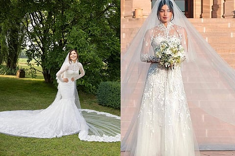 Lauren Sanchez’s wedding gown looks familiar; was it inspired by Priyanka Chopra?