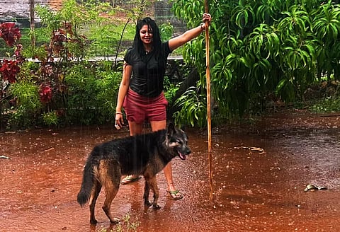 Kavita Kaushik braves waterfall to rescue pet dog, netizens question fate of the other