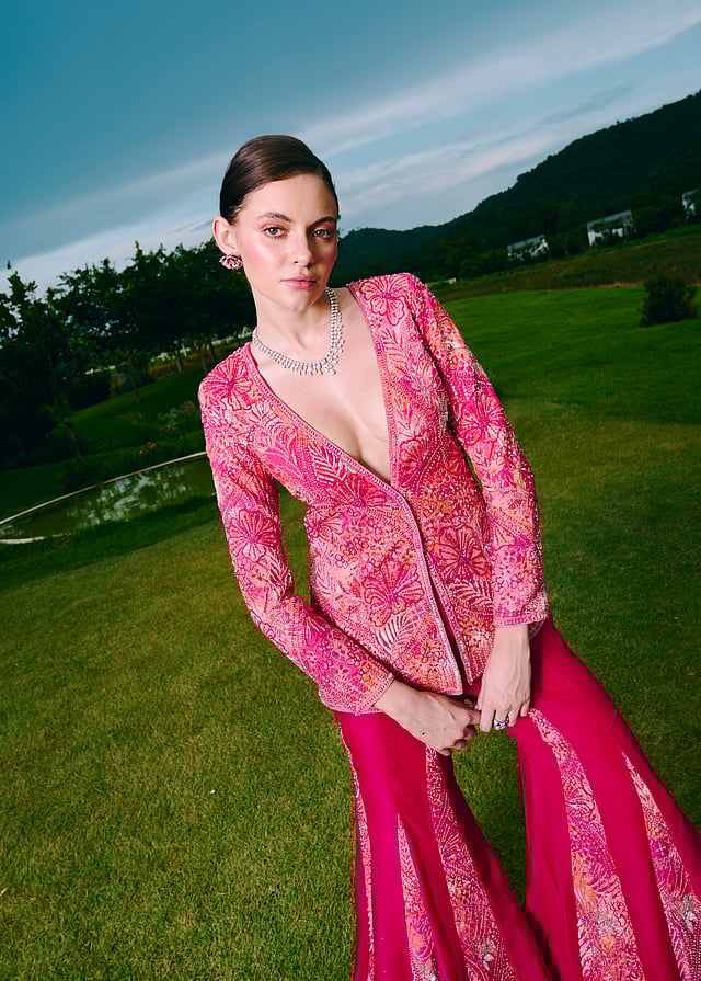 Charu & Vasundhara’s first print collection plays on structure and texture