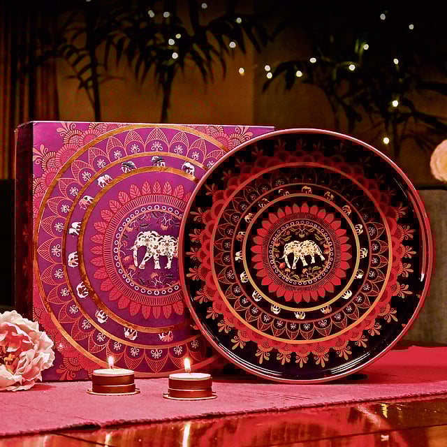 Decorative wooden tray  