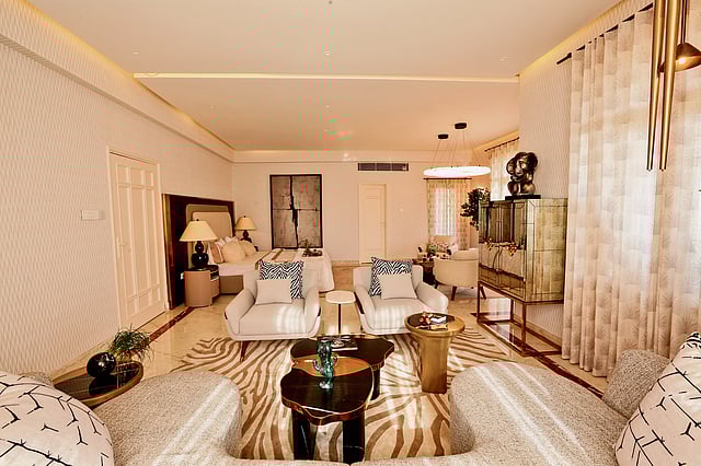 Styled interior vignette from the collection