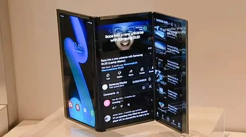 Samsung working on tri-fold phone; plans to launch by 2025-end